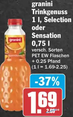 HIT granini Trinkgenuss, Selection oder Sensation Angebot