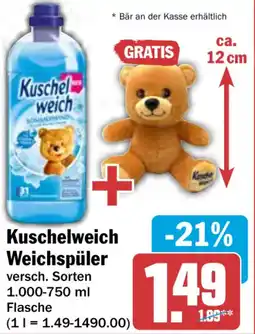 HIT Kuschelweich Weichspüler Angebot