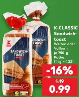 Kaufland K-CLASSIC Sandwichtoast Angebot