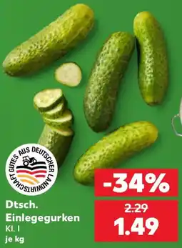 Kaufland Dtsch. Einlegegurken Angebot