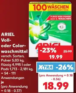 Kaufland ARIEL Voll- oder Colorwaschmittel Angebot