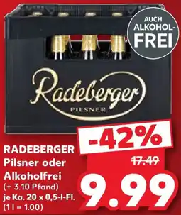 Kaufland RADEBERGER Pilsner oder Alkoholfrei Angebot