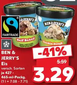 Kaufland BEN & JERRY'S Eis Angebot