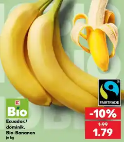 Kaufland Ecuador./ dominik. Bio-Bananen Angebot