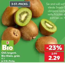 Kaufland Chil./argent. Bio-Kiwis, grün Angebot