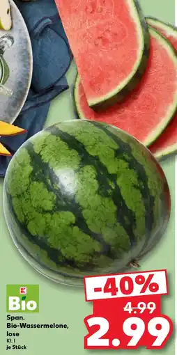 Kaufland Span. Bio-Wassermelone, lose Angebot