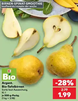 Kaufland Argent. Bio-Tafelbirnen Angebot