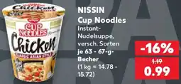 Kaufland NISSIN Cup Noodles Angebot