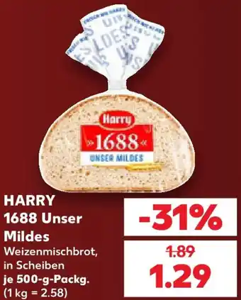 Kaufland HARRY 1688 Unser Mildes Angebot