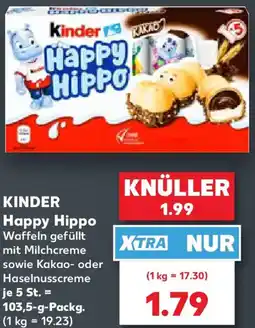 Kaufland KINDER Happy Hippo Angebot