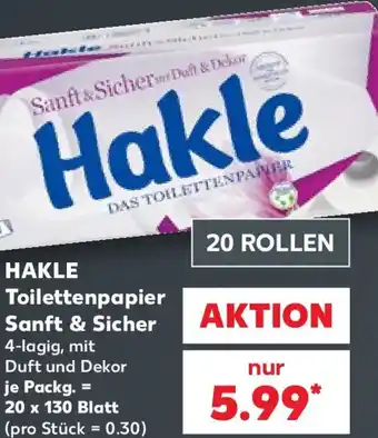 Kaufland HAKLE Toilettenpapier Sanft & Sicher Angebot