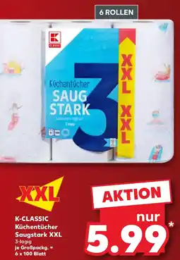 Kaufland K-CLASSIC Küchentücher Saugstark XXL Angebot