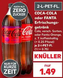 Kaufland COCA-COLA oder FANTA Erfrischungsgetränk Angebot