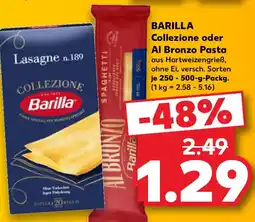 Kaufland BARILLA Collezione oder Al Bronzo Pasta Angebot