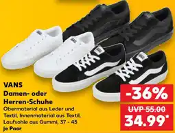 Kaufland VANS Damen- oder Herren-Schuhe Angebot