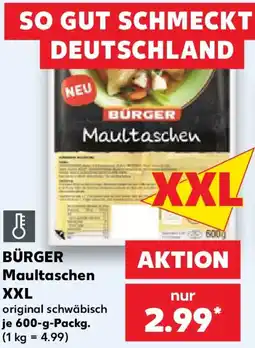 Kaufland BÜRGER Maultaschen XXL Angebot