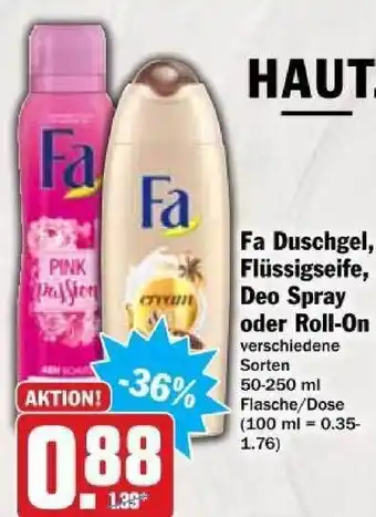 dodenhof Fa Duschgel Flüssigseife Deo Spray Oder Roll On Angebot