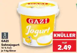 Kaufland GAZI Sahnejogurt Angebot