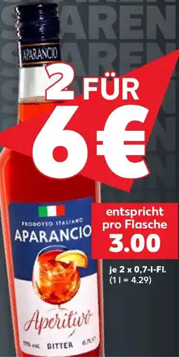 Kaufland APARANCIO Bitter Aperitivo Angebot