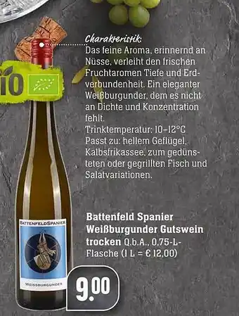 Scheck-in-Center Battenfeld Spanier Weißburgunder Gutswein Angebot