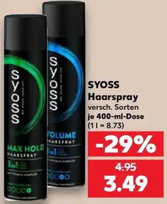 Kaufland SYOSS Haarspray Angebot