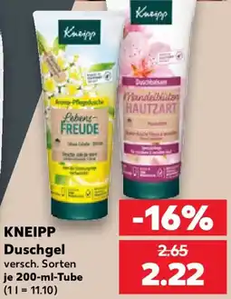Kaufland KNEIPP Duschgel Angebot