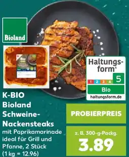 Kaufland K-BIO Bioland Schweine Nackensteaks Angebot