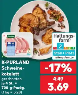 Kaufland K-PURLAND Schweinekotelett Angebot