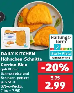 Kaufland DAILY KITCHEN Hähnchen-Schnitte Cordon Bleu Angebot
