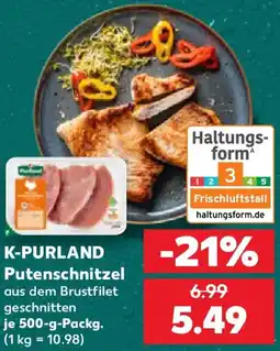 Kaufland K-PURLAND Putenschnitzel Angebot