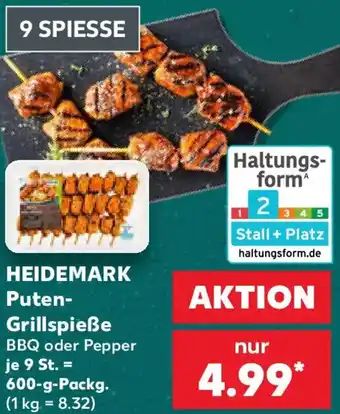 Kaufland HEIDEMARK Puten Grillspieße Angebot
