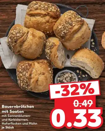 Kaufland Bauernbrötchen mit Saaten Angebot