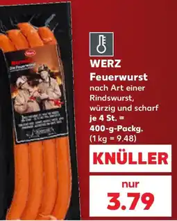 Kaufland WERZ Feuerwurst Angebot