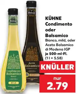 Kaufland KÜHNE Condimento oder Balsamico Angebot