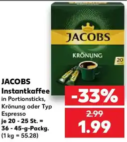 Kaufland JACOBS Instantkaffee Angebot
