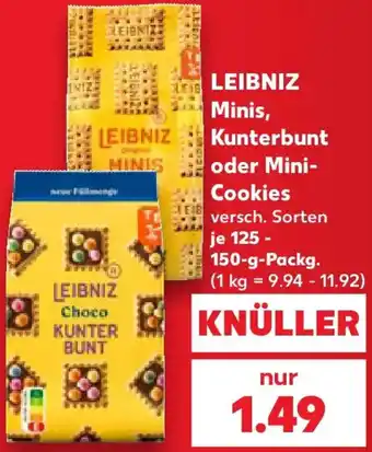Kaufland LEIBNIZ Minis, Kunterbunt oder Mini Cookies Angebot