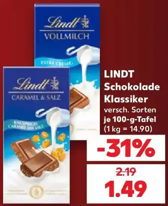 Kaufland LINDT Schokolade Klassiker Angebot