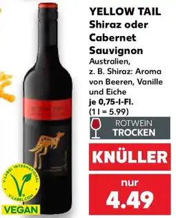 Kaufland YELLOW TAIL Shiraz oder Cabernet Sauvignon Angebot
