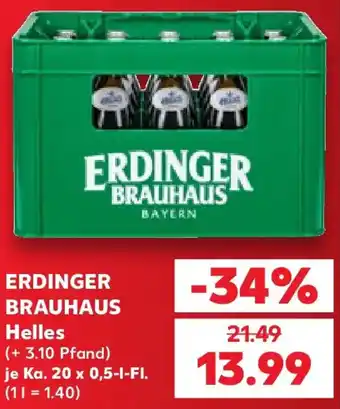 Kaufland ERDINGER BRAUHAUS Helles Angebot