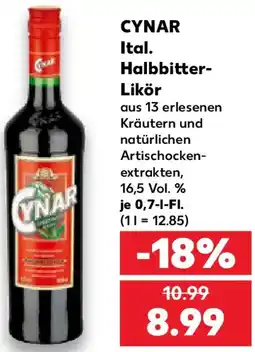 Kaufland CYNAR Ital. Halbbitter Likör Angebot