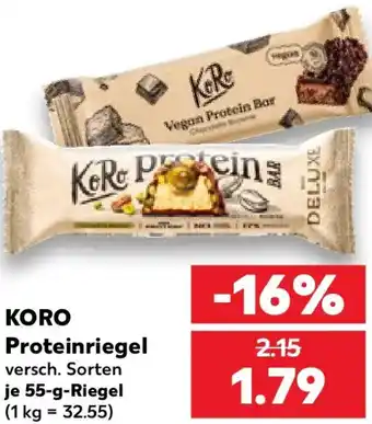 Kaufland KORO Proteinriegel Angebot