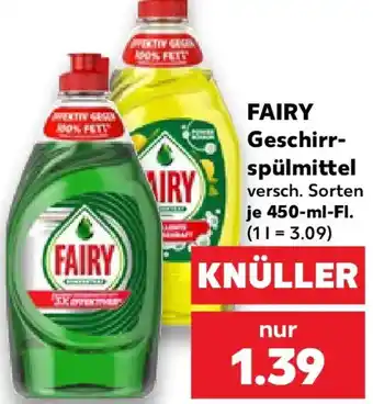 Kaufland FAIRY Geschirrspülmittel Angebot