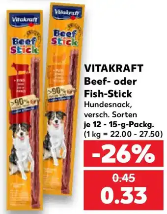 Kaufland VITAKRAFT Beef- oder Fish-Stick Angebot
