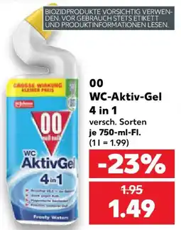 Kaufland 00 WC Aktiv Gel 4in1 Angebot