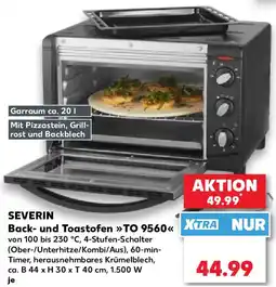Kaufland SEVERIN Back- und Toastofen TO 9560 Angebot