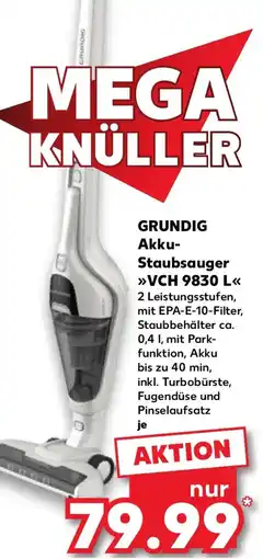 Kaufland GRUNDIG Akku Staubsauger VCH 9830 L Angebot