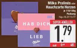 E-Center Milka Pralinés oder Hauchzarte Herzen Angebot