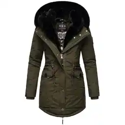 Netto Marken-Discount NAVAHOO Damen Wintermantel Winterparka Gefüttert mit 2 Kunstpelz-Kapuzen Sweety Deluxe Angebot