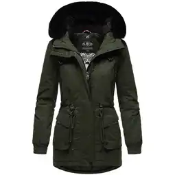 Netto Marken-Discount NAVAHOO Damen Sportlicher Wintermantel Baumwoll-Parka mit Kapuze Olessaa Angebot