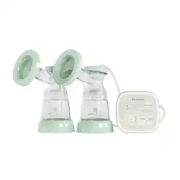 Netto Marken-Discount Kikkaboo Doppelmilchpumpe Libra 180ml Flasche LED-Touchscreen-Display Nachtlicht grün Angebot